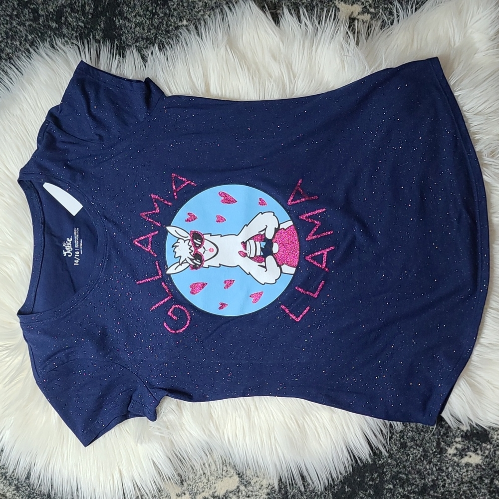 Gllama llama glitter t-shirt new